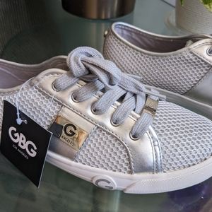 Guess Silver Sneakers NWT Size 7.5 Women GBG